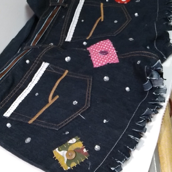 Blue jean bag. - Picture 5 of 6